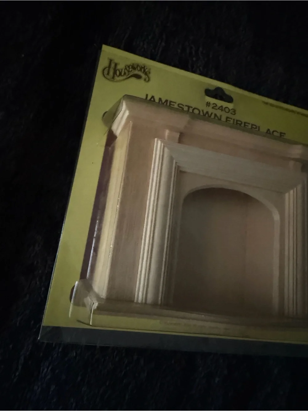 Housework’s Jamestown Fireplace Wood Dollhouse Mantel - Natural Wood